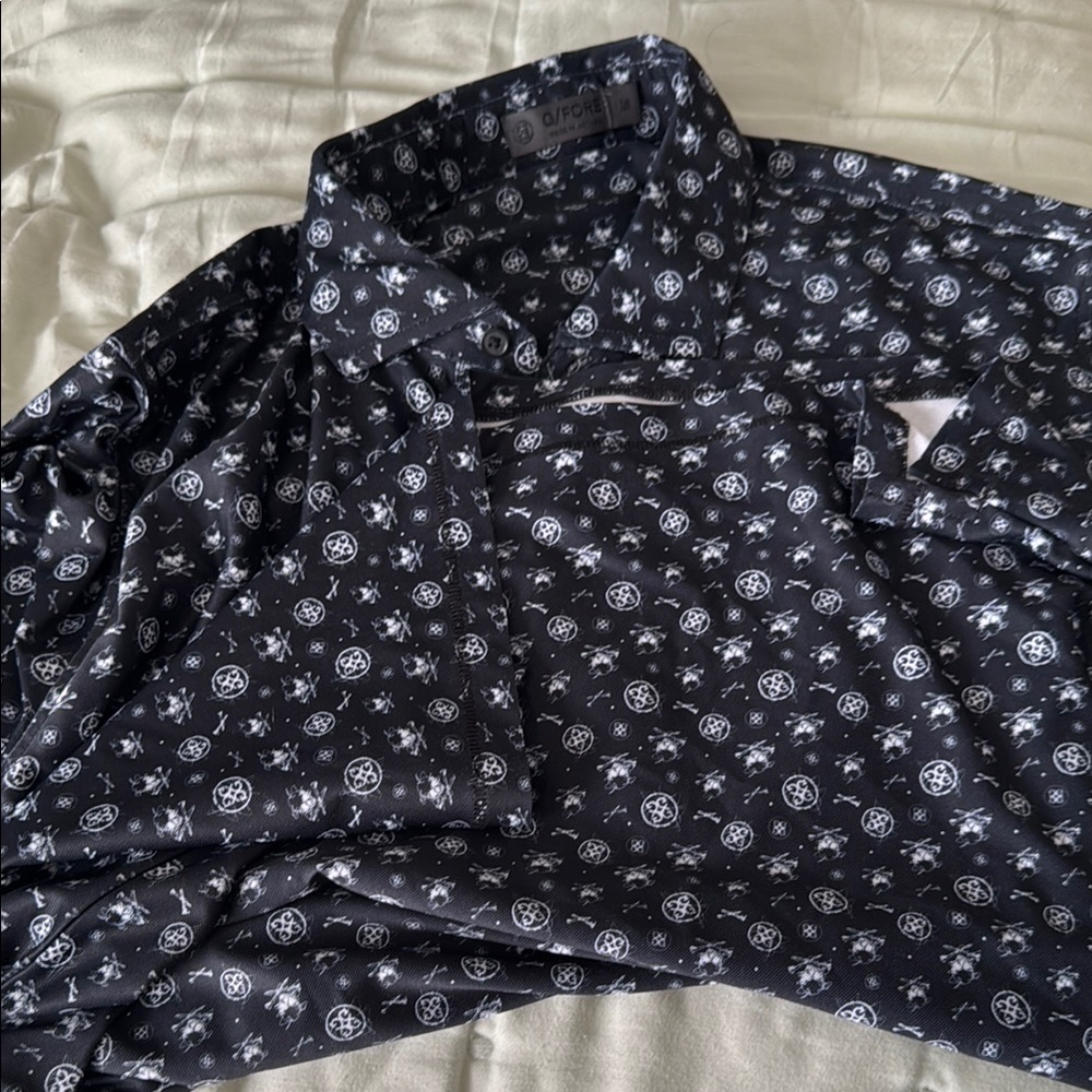 Black Patterned Men's Shirt